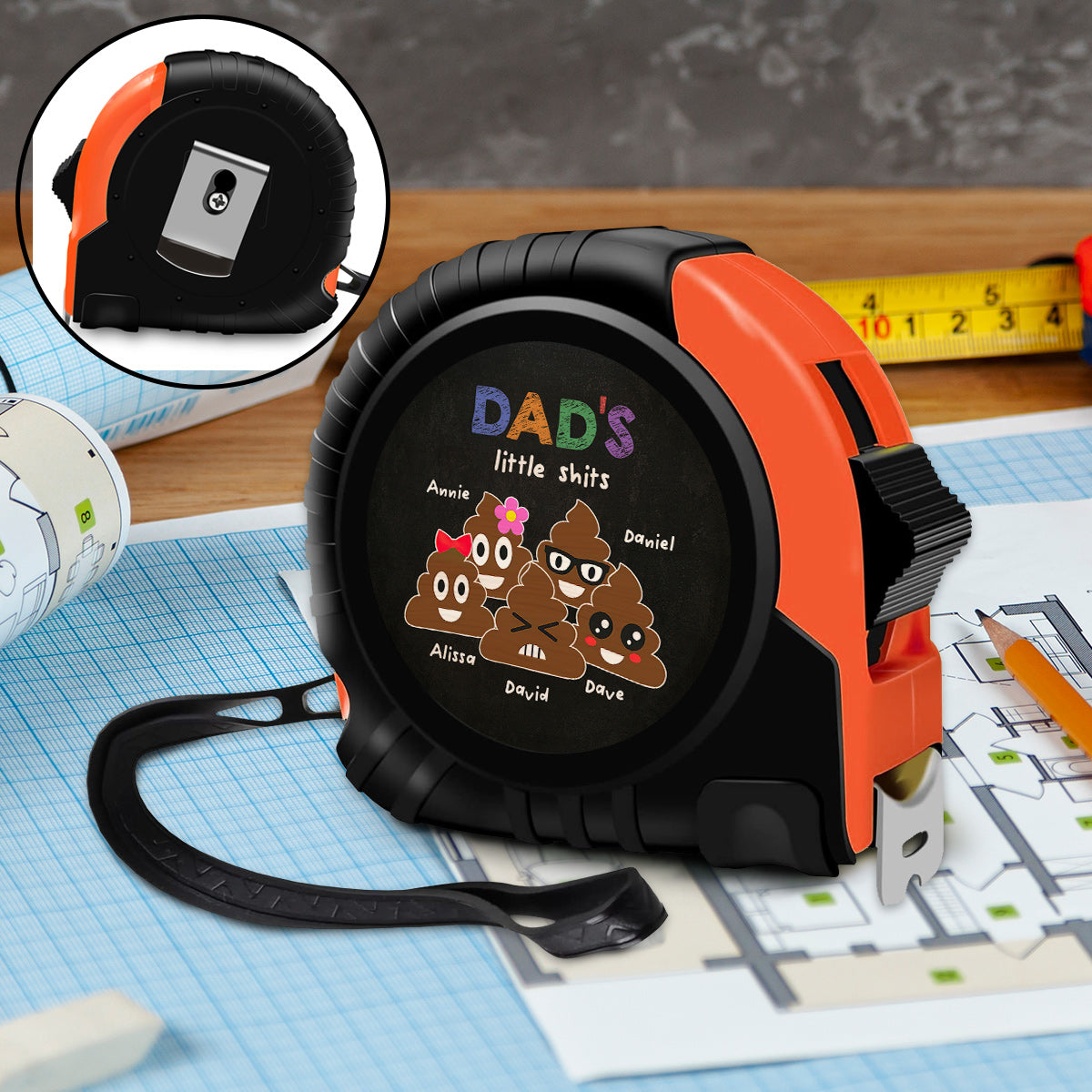 Dad's Little Cuties - Personalized Father Measure Tape