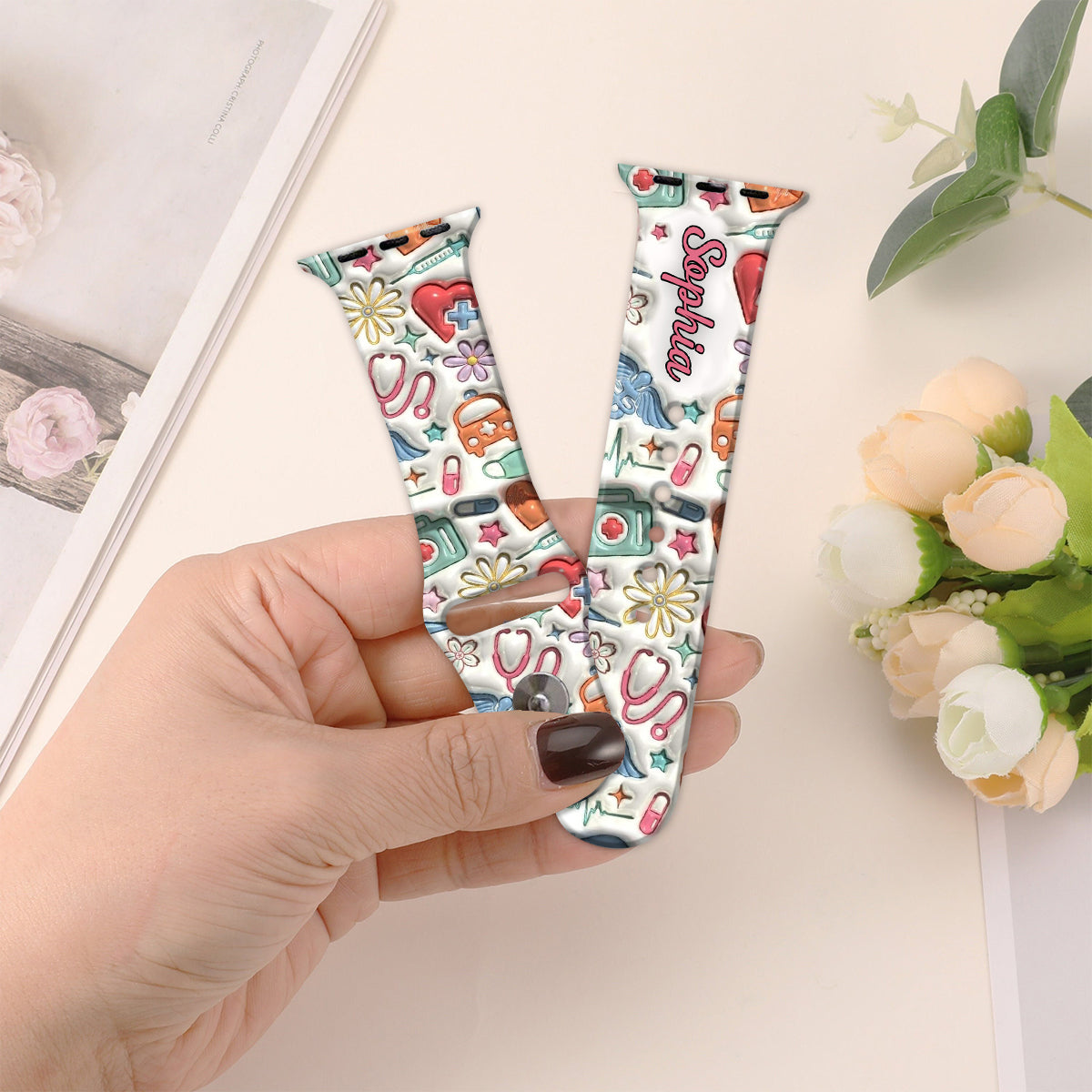 Nurse Life - Personalized Nurse Apple Watch Band