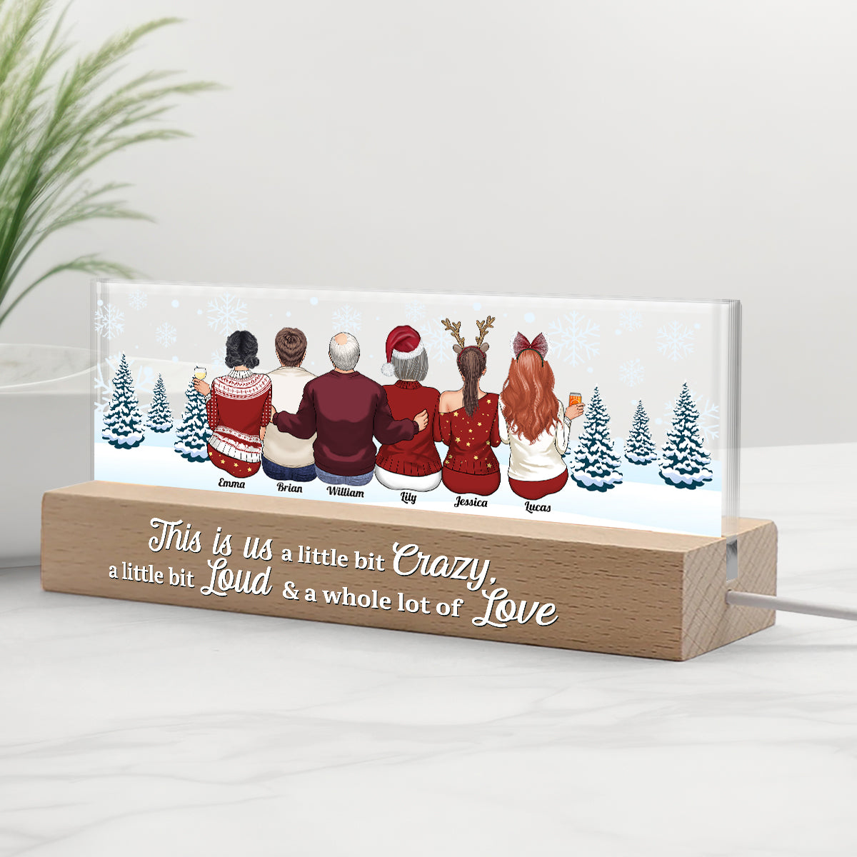 This Is Us - Personalized Family Custom LED Night Light
