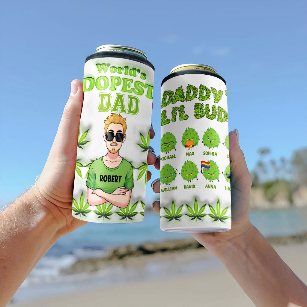 Dopest Dad Ever - Personalized Father Can Cooler