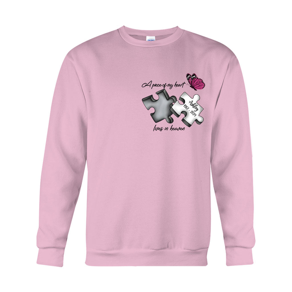 Always On My Mind Forever in My Heart - Personalized Memorial T-shirt And Hoodie