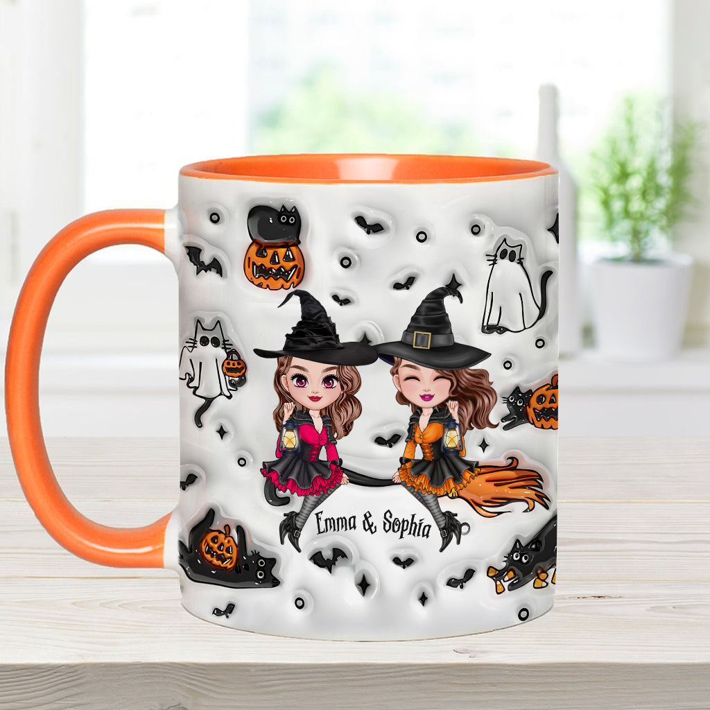 You Can't Sit With Us Best Witch - Personalized Bestie Accent Mug