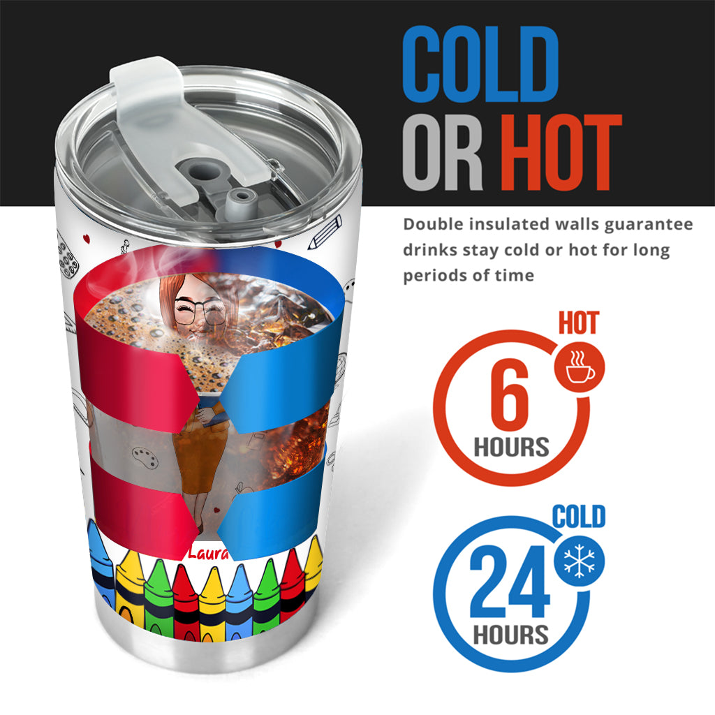 Teacher Nutrition Facts - Personalized Teacher Tumbler