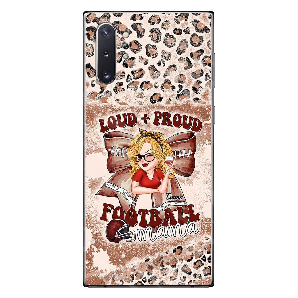 Loud Proud Football Any Title - Personalized Football Clear Phone Case