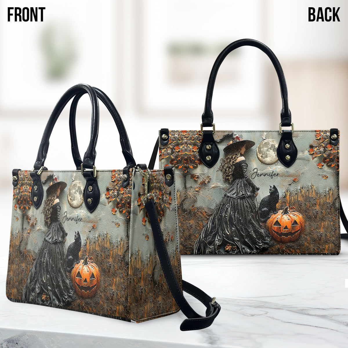 Beautiful Witch - Personalized Witch Leather Handbag