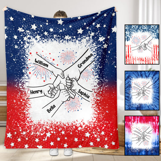 Grandma's Life 4th Of July - Personalized Grandma Blanket