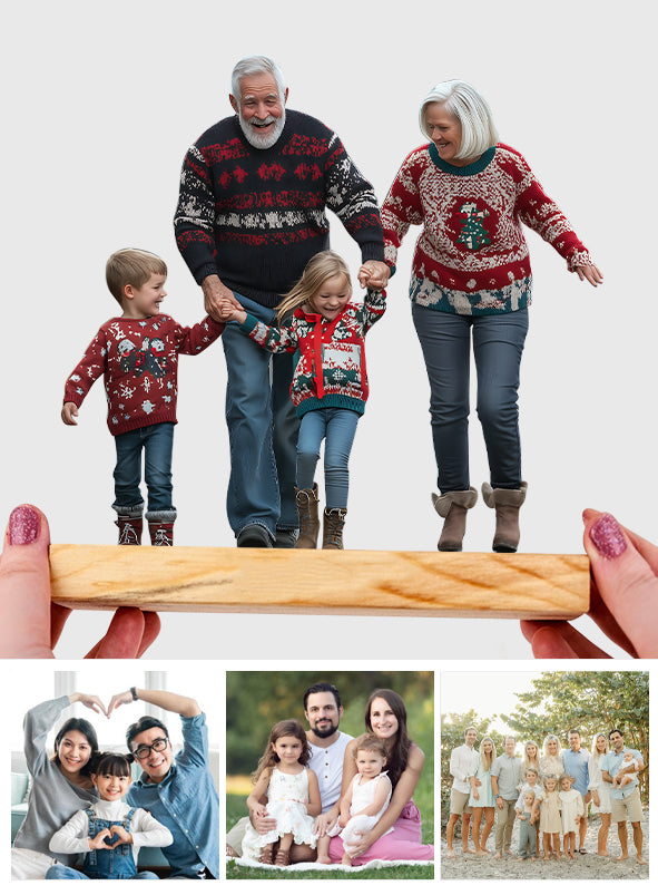 Custom Any Photo Plauqe - Personalized Family Custom Photo Plaque