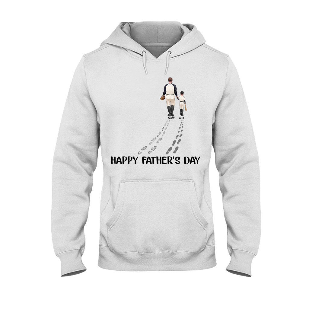 Happy Father's Day Baseball Dad - Personalized Baseball T-shirt And Hoodie