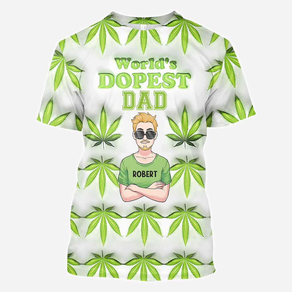 Dopest Dad Ever - Personalized Father All Over Shirt
