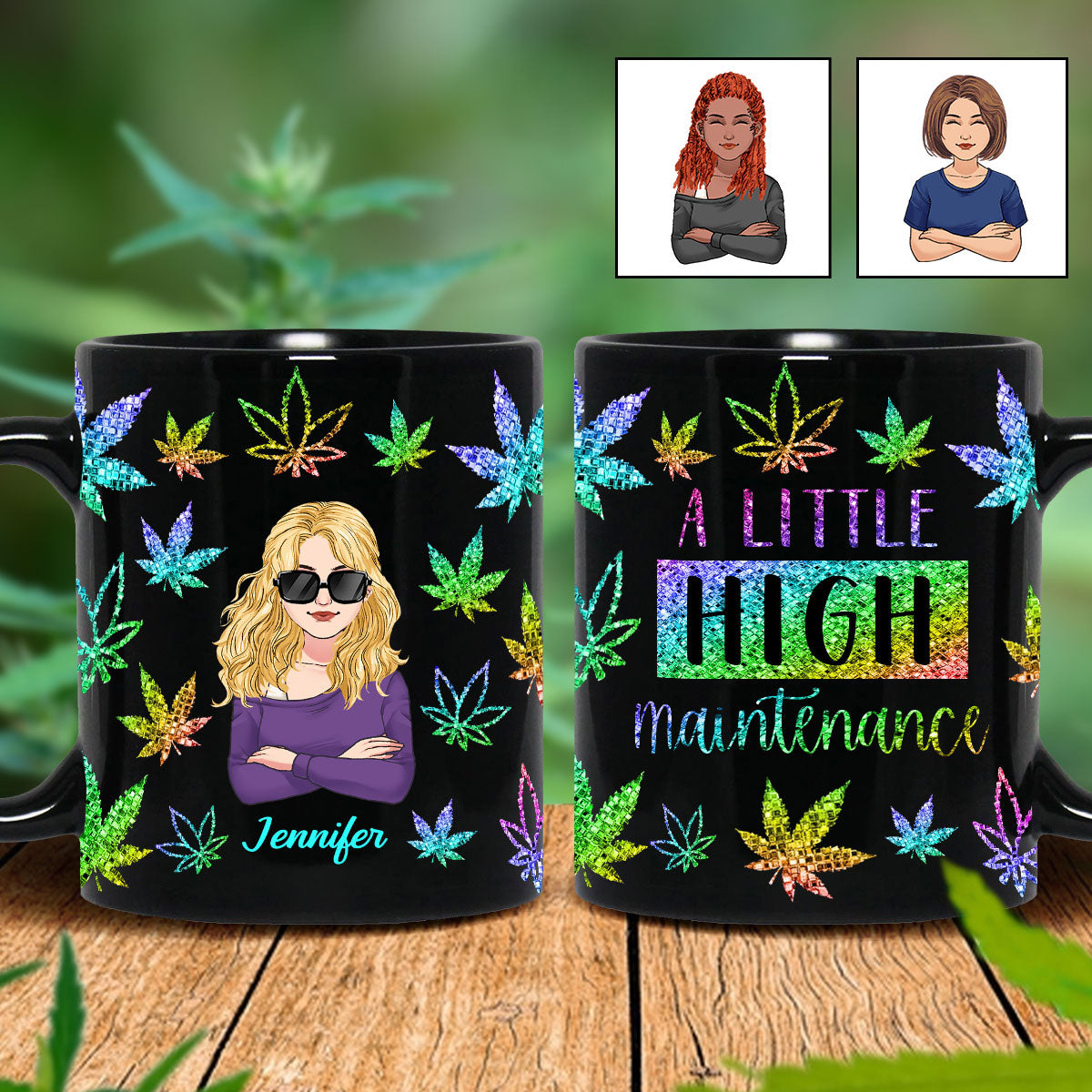 A Little High Maintenance - Personalized Weed Mug