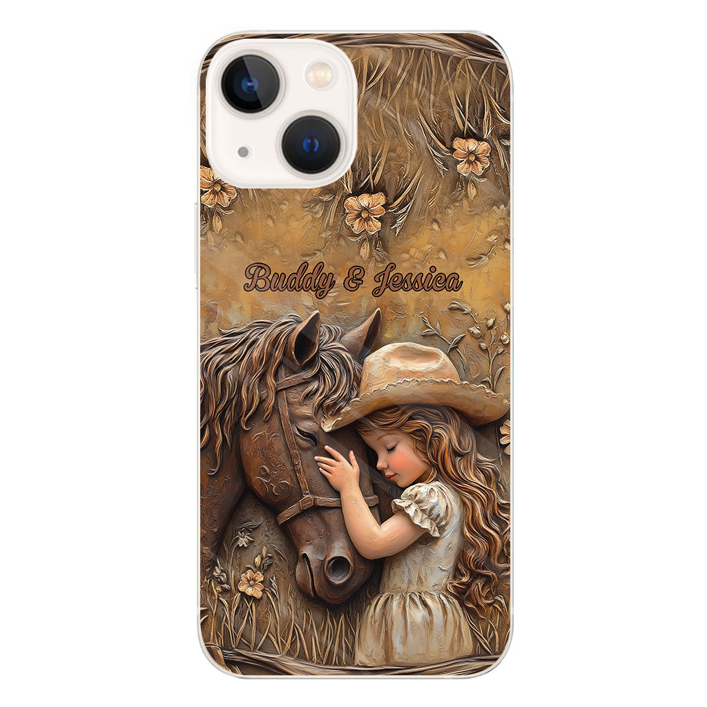 Just A Girl Who Loves Horse - Personalized Horse Clear Phone Case
