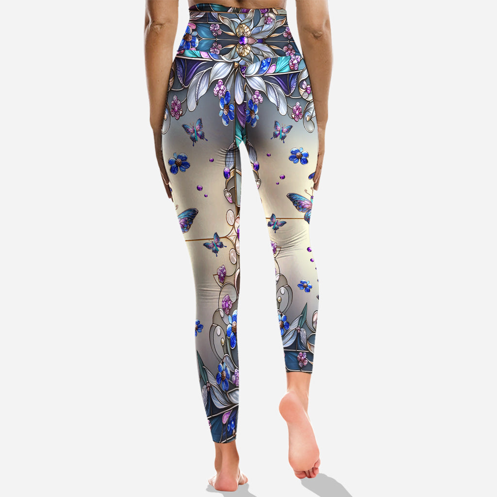 I Wear Teal And Purple - Personalized Suicide Prevention Hoodie and Leggings