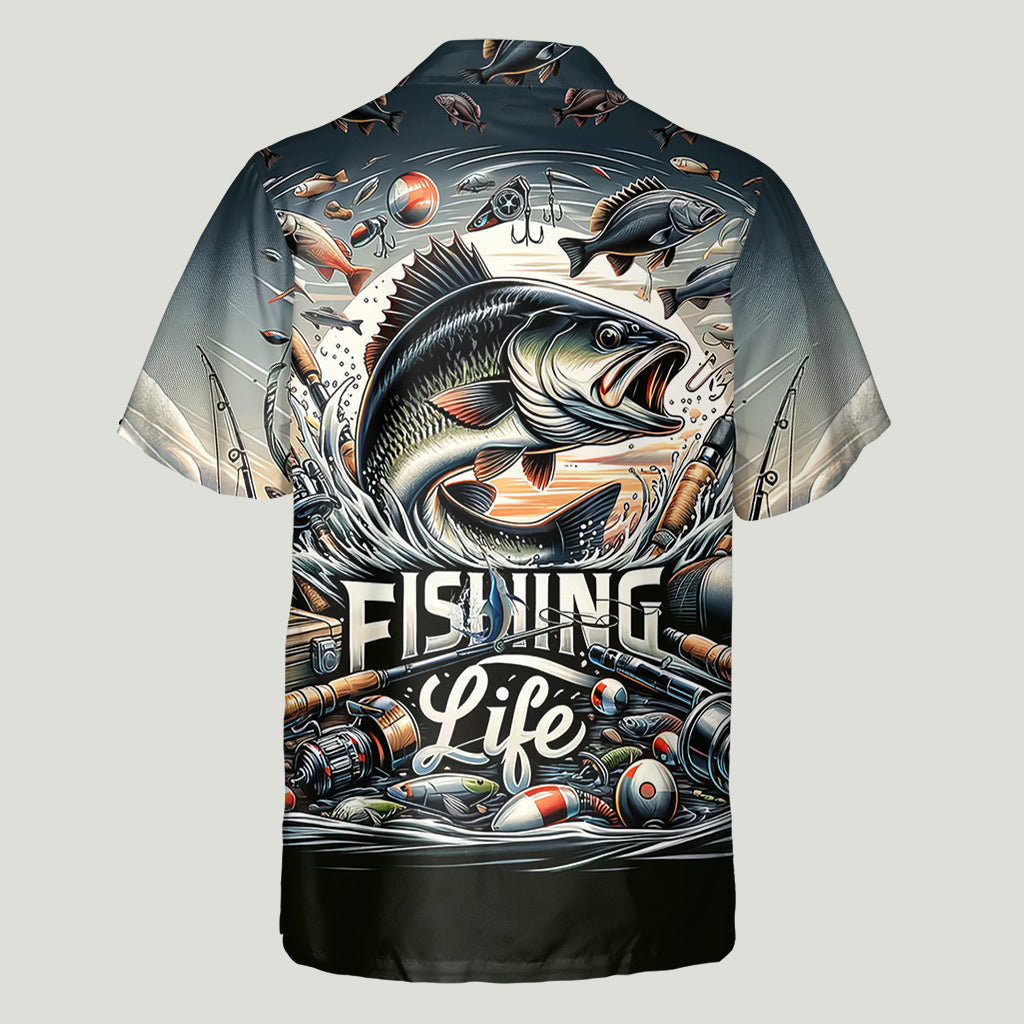 Fishing Life - Personalized Fishing Hawaiian Shirt
