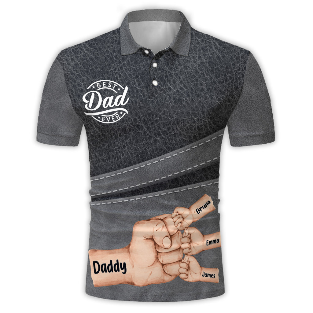 Best Dad Ever - Personalized Father Polo Shirt
