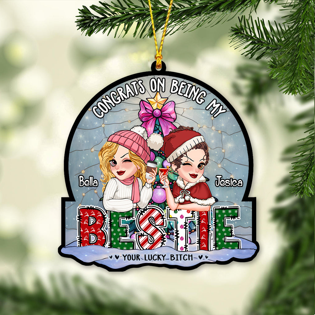 We Are More Than Friends We Are Like A Really Small Gang - Personalized Bestie Custom Shaped Ornament