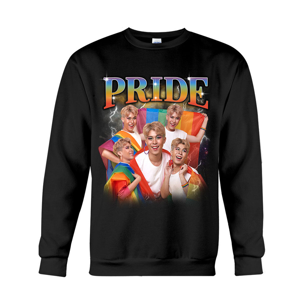 Pride Bootleg Rap Style Photo Custom - Personalized LGBT Support T-shirt And Hoodie