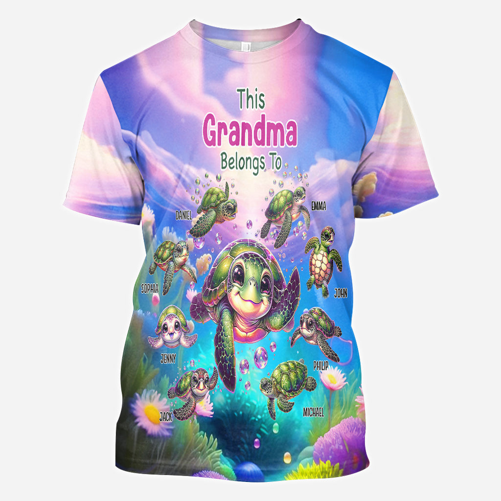 This Grandma Belongs To - Personalized Grandma All Over Shirt