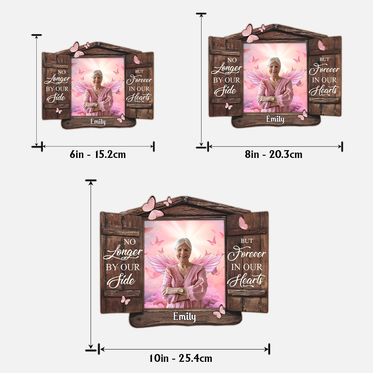 Never Forgotten - Personalized Memorial 2 Layered Wood Sign / Wood Plaque