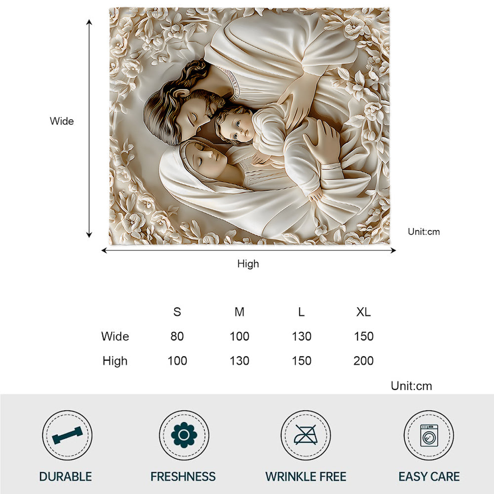 The Holy Family - Christian Blanket