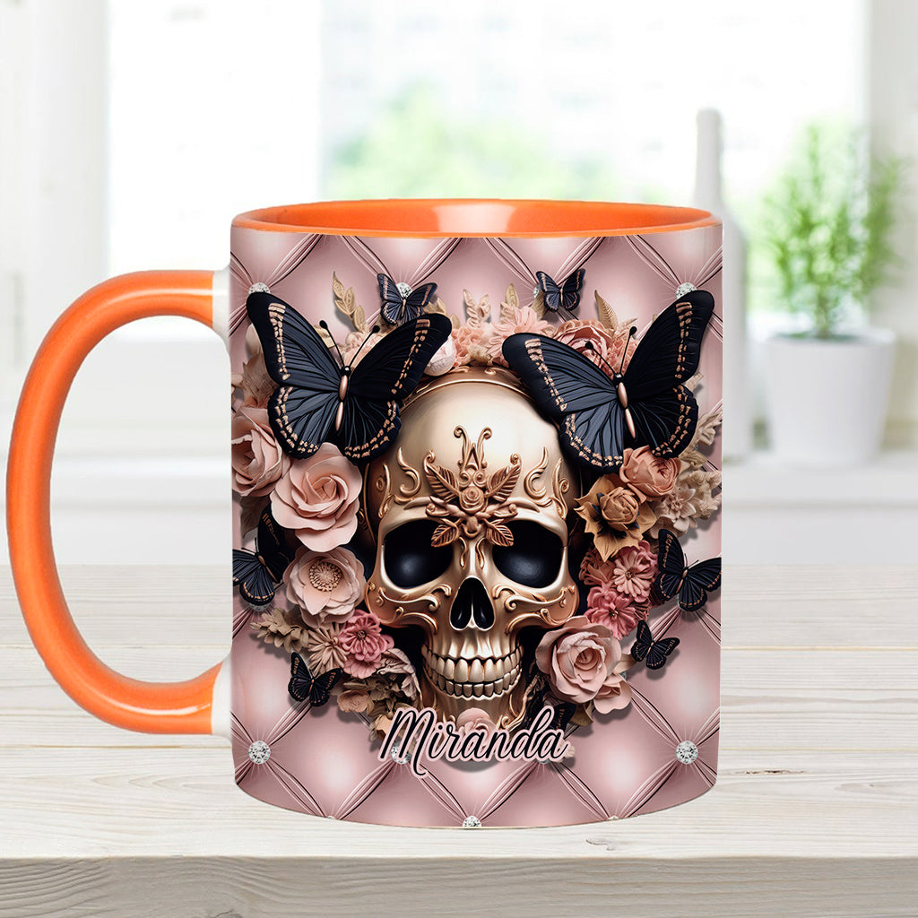 Fck This Fck That Fck You Fck Everything - Personalized Skull Accent Mug