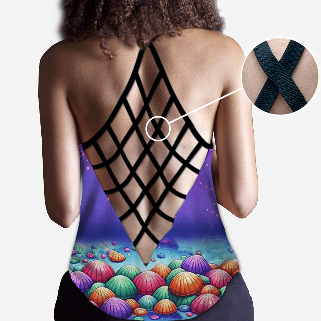 Just A Girl Who Loves Turtles - Personalized Turtle Cross Tank Top