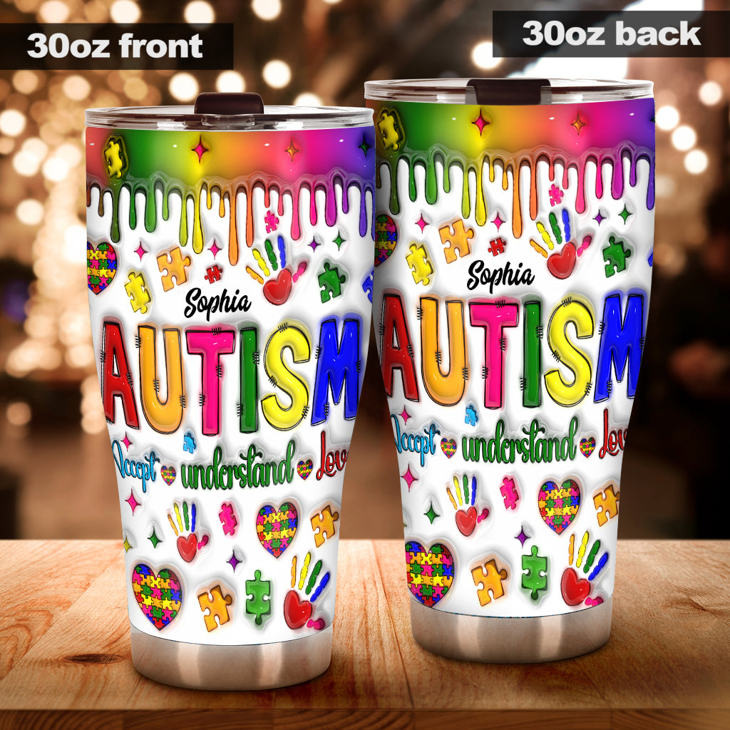 Autism Awareness - Personalized Autism Awareness Tumbler