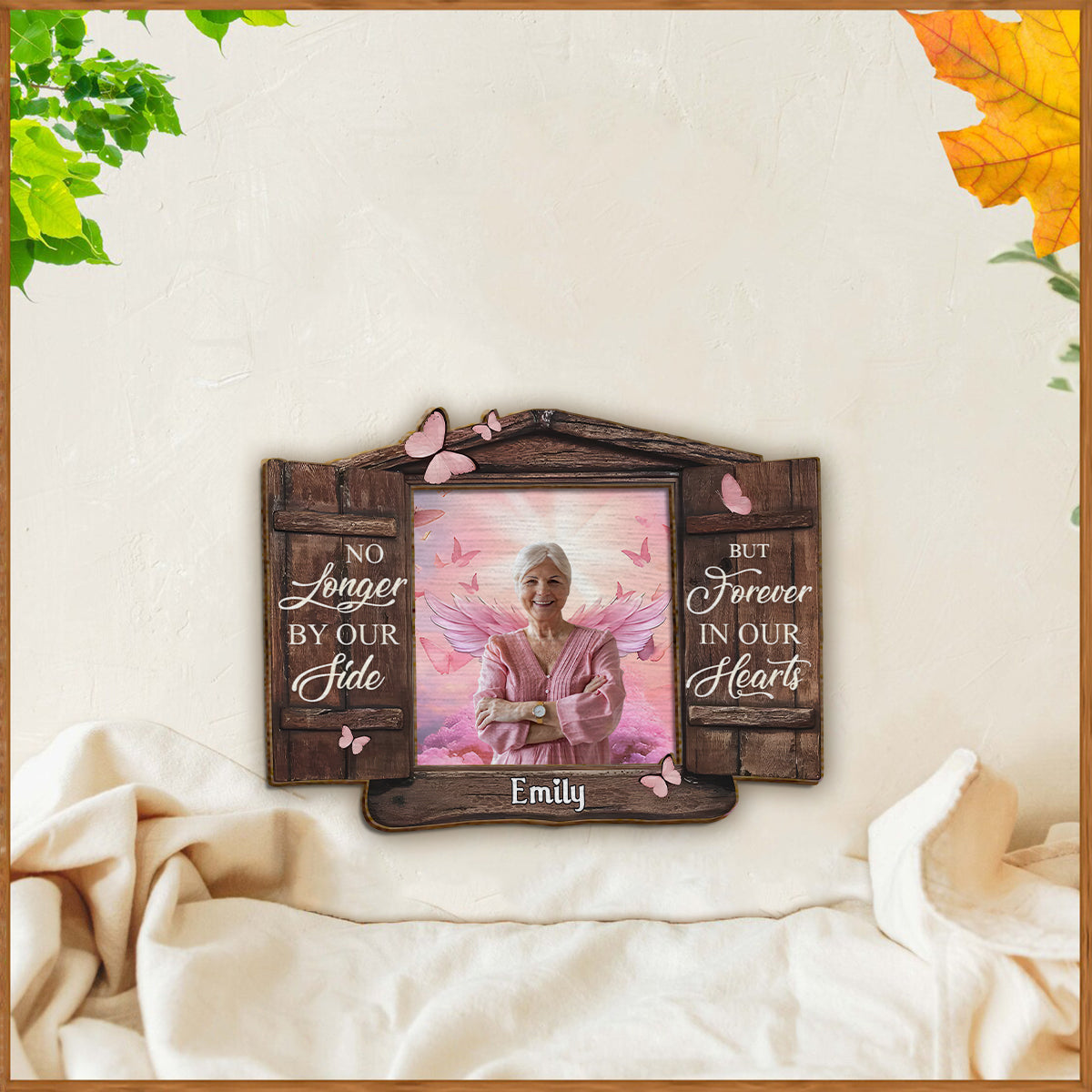 Never Forgotten - Personalized Memorial 2 Layered Wood Sign / Wood Plaque