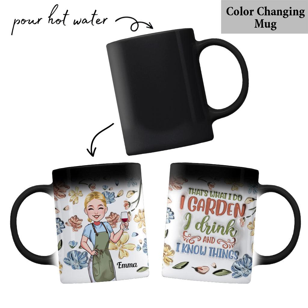 Into The Garden I Go - Personalized Gardening Mug