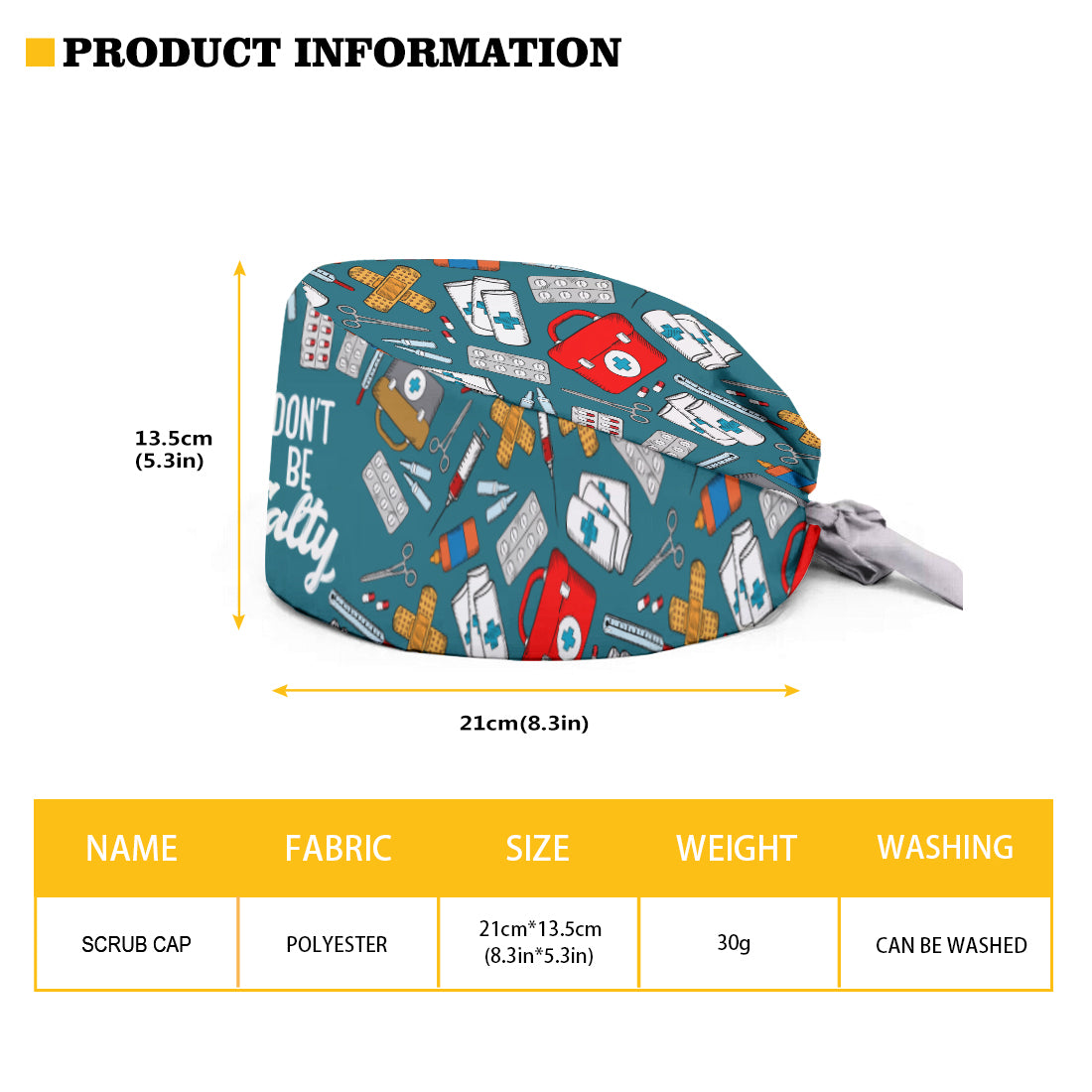 Don't Be Salty - Personalized Nurse Scrub Cap