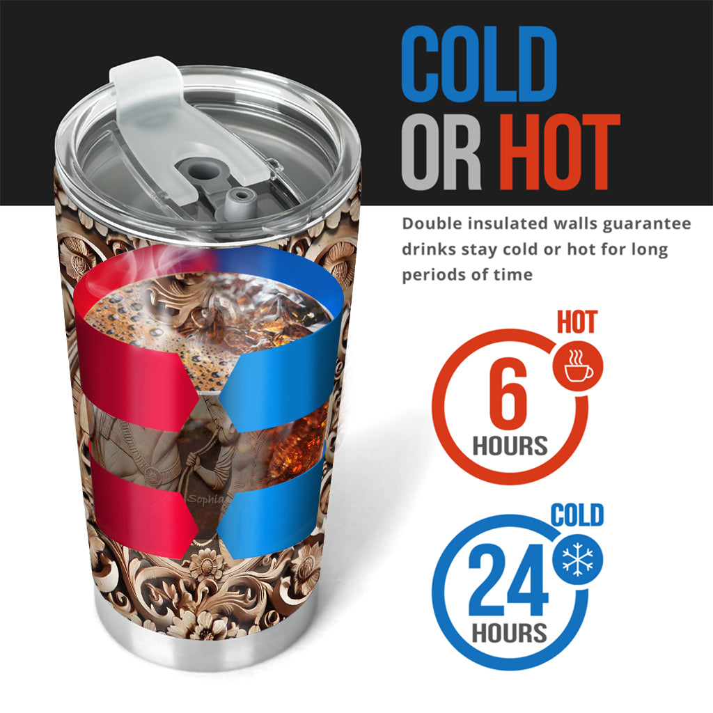 A Girl And Her Horse - Personalized Horse Tumbler