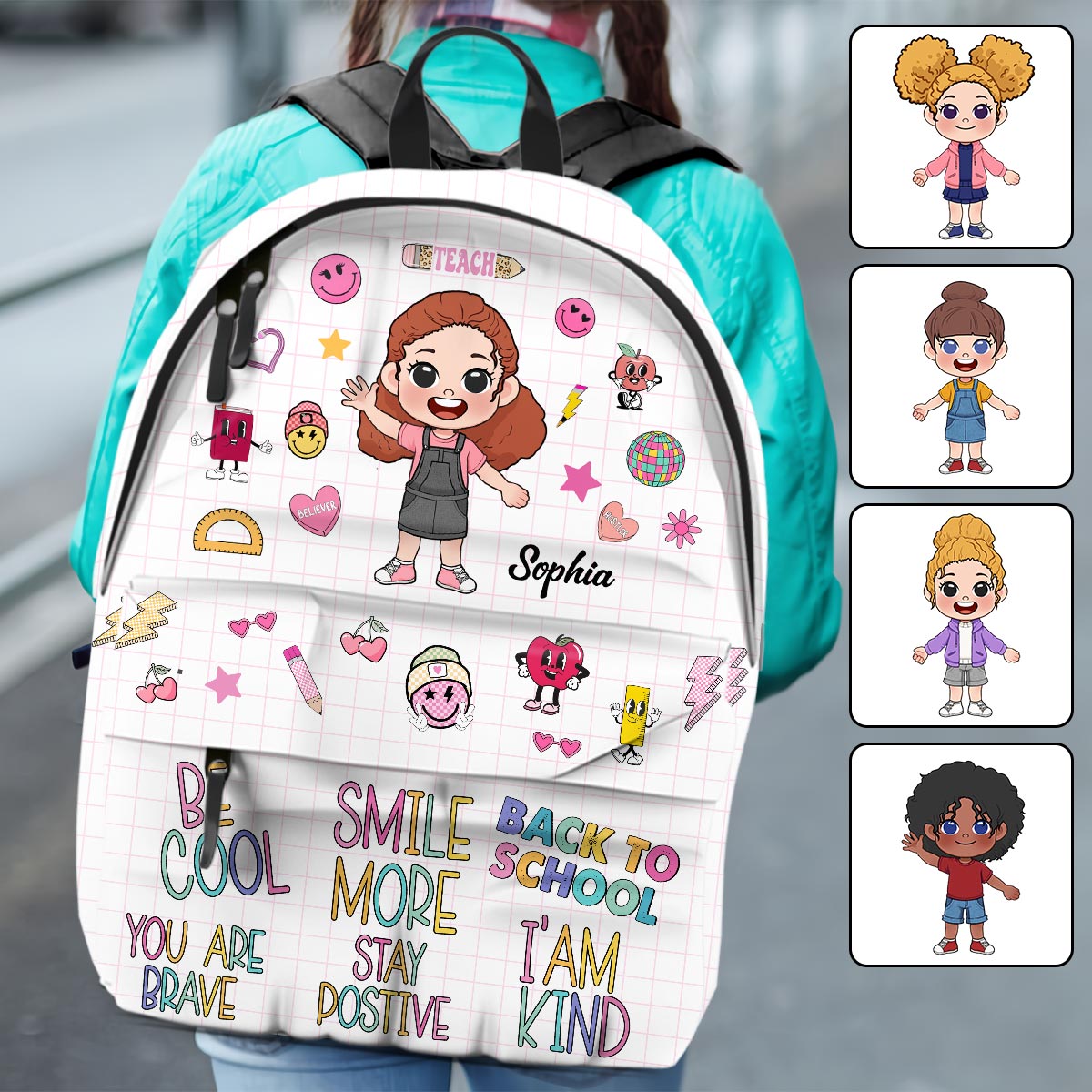 You Are Brave, You Are Smart - Personalized Kid Backpack