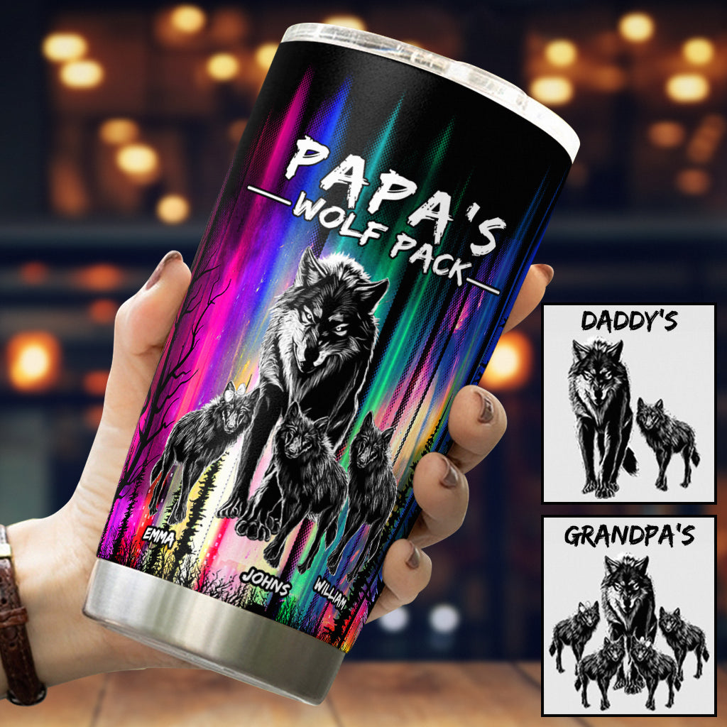 Papa Wolf - Personalized Father Tumbler
