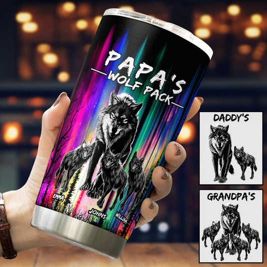 Papa Wolf - Personalized Father Tumbler