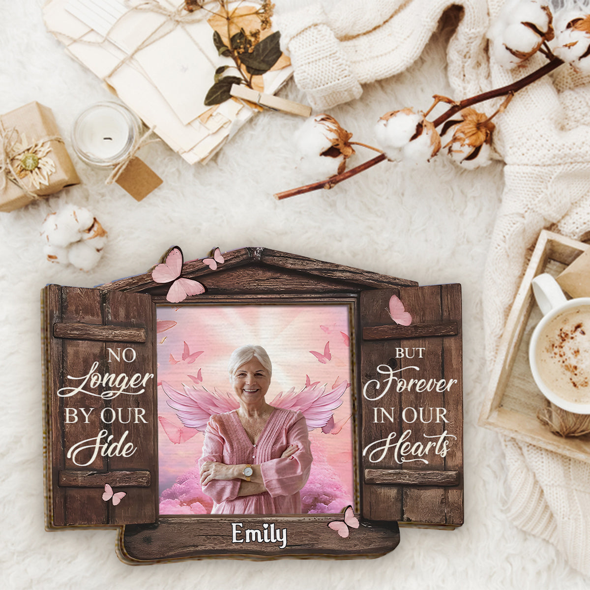 Never Forgotten - Personalized Memorial 2 Layered Wood Sign / Wood Plaque