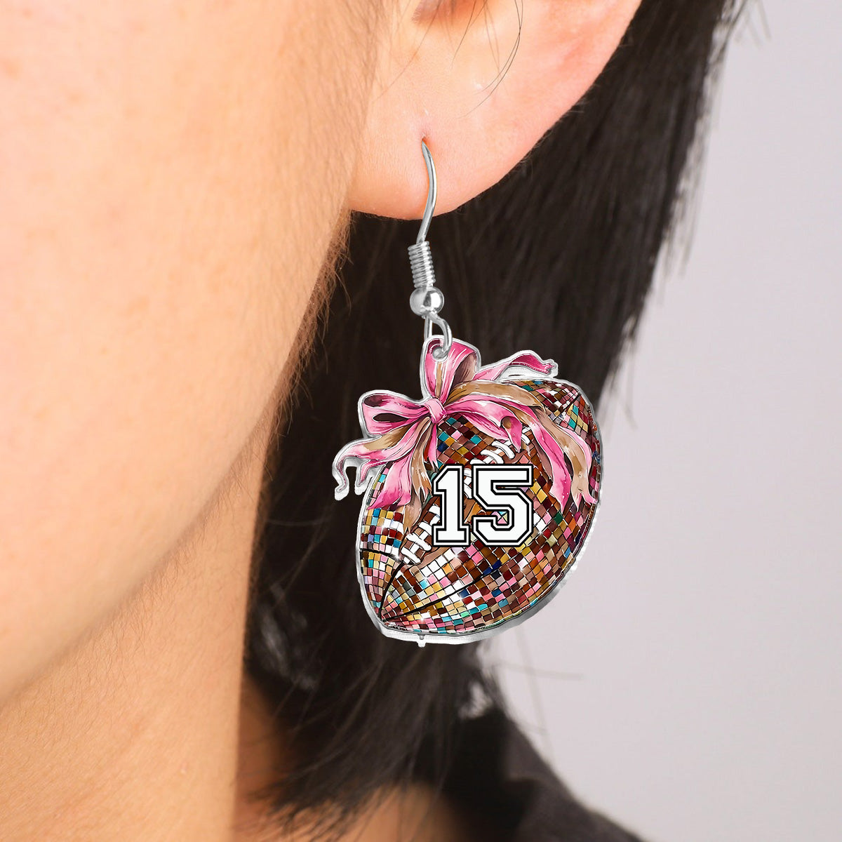 Football Mama - Personalized Football Earrings