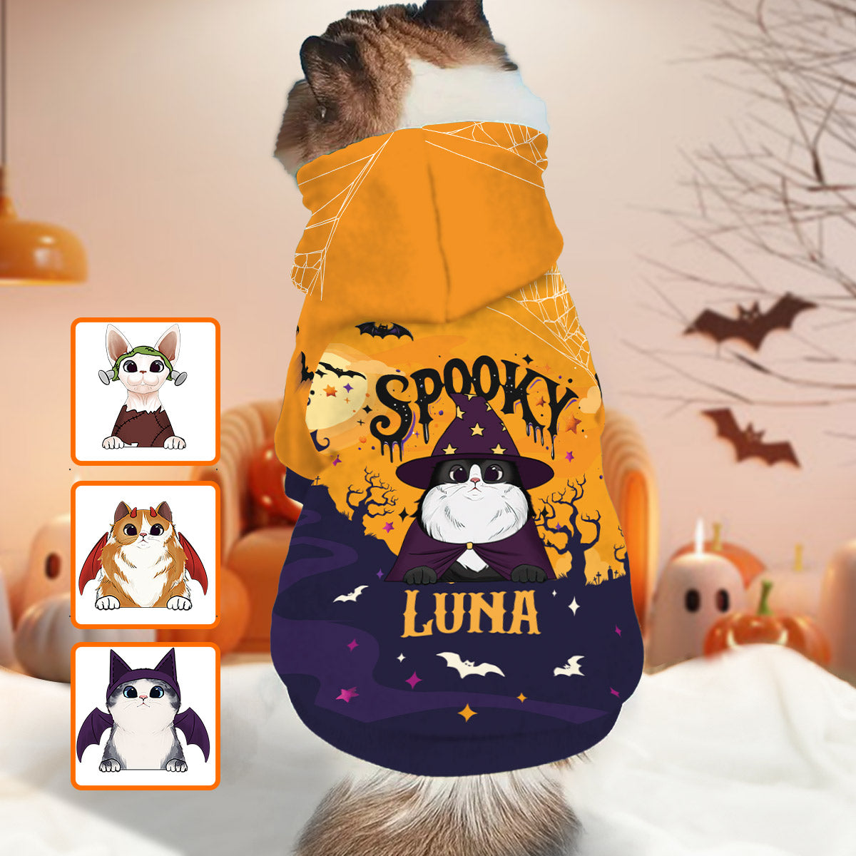 Spooky Dog Cat - Personalized Dog Pet Hoodie