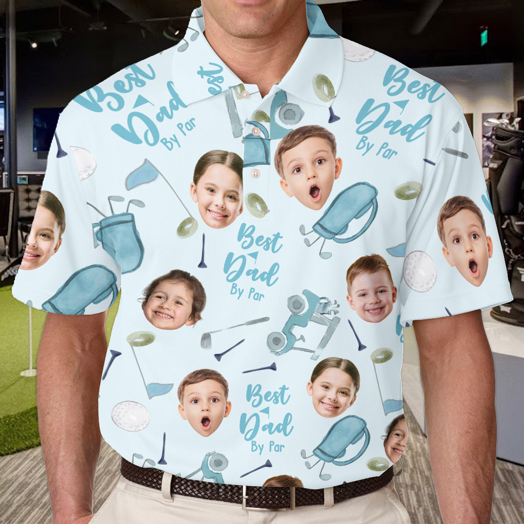 Best Dad By Par - Personalized Golf Polo Shirt