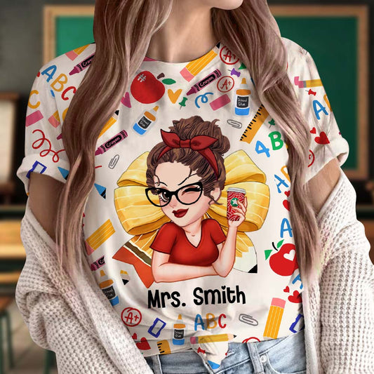 Teacher Life - Personalized Teacher All Over Shirt