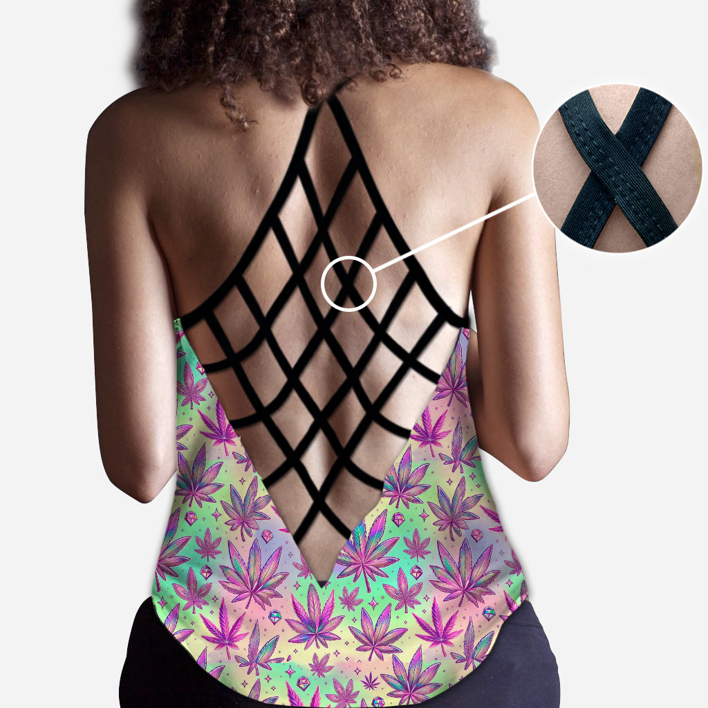 High Maintenance - Personalized Weed Cross Tank Top