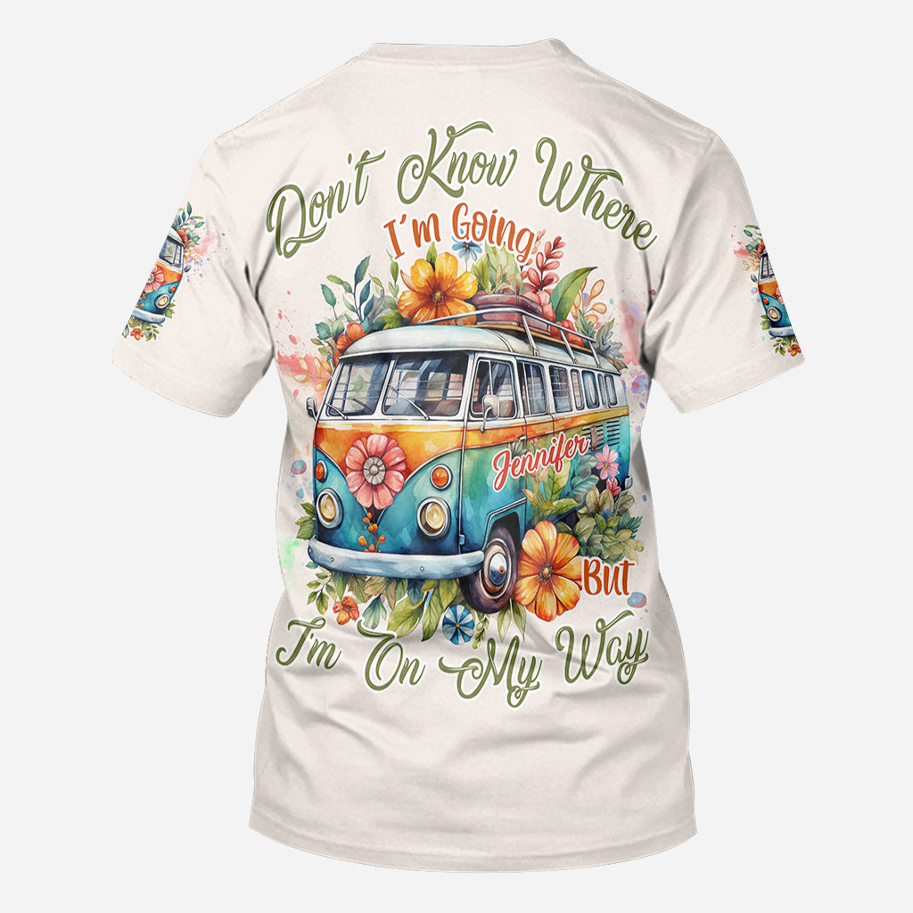 On My Way - Personalized Hippie All Over Shirt