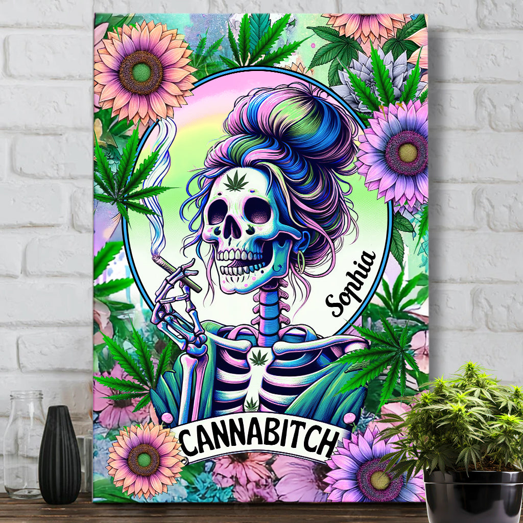 Cannabitch - Personalized Weed Canvas And Poster