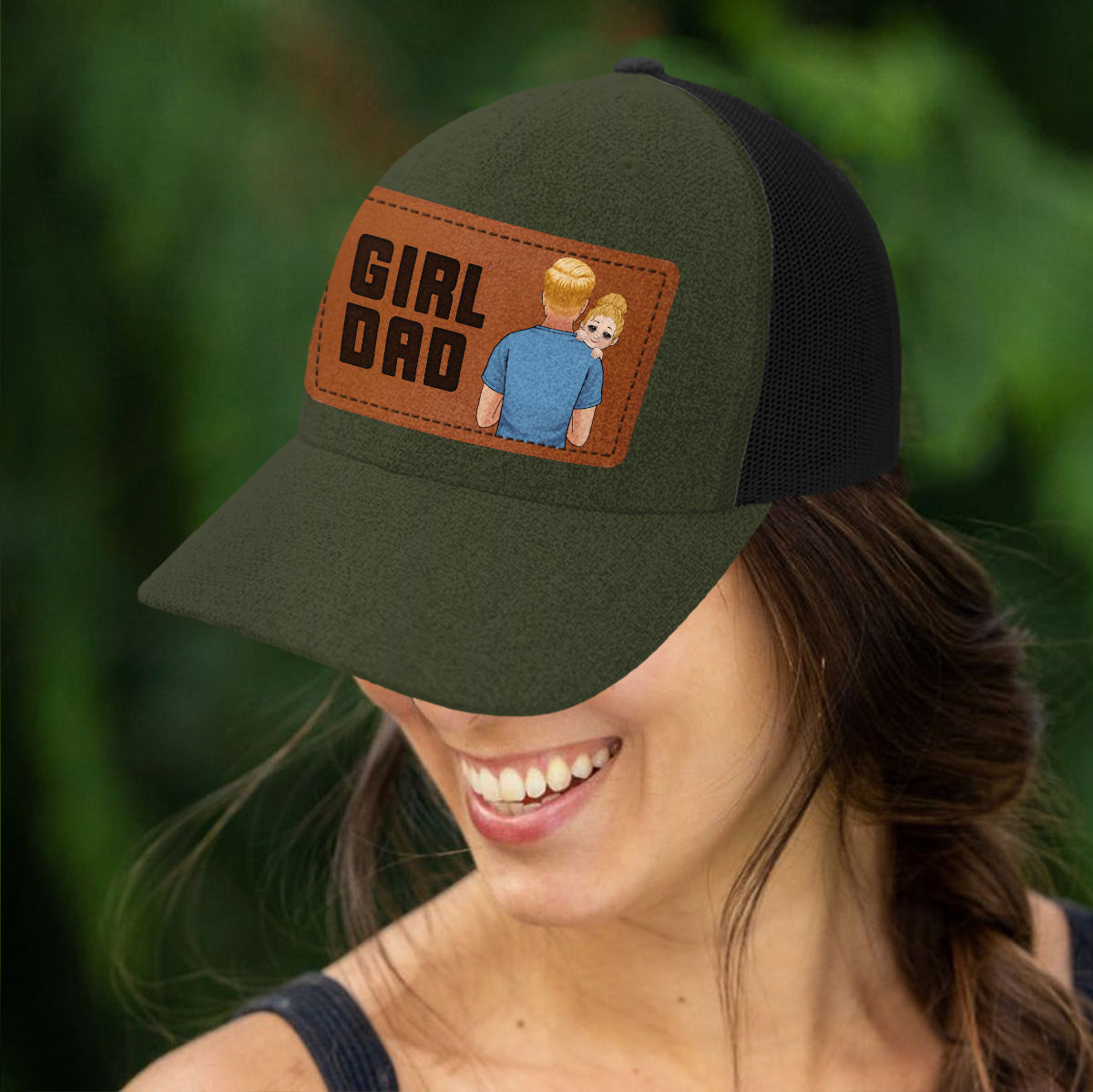Girl Dad Boy Dad - Personalized Father Trucker Hat