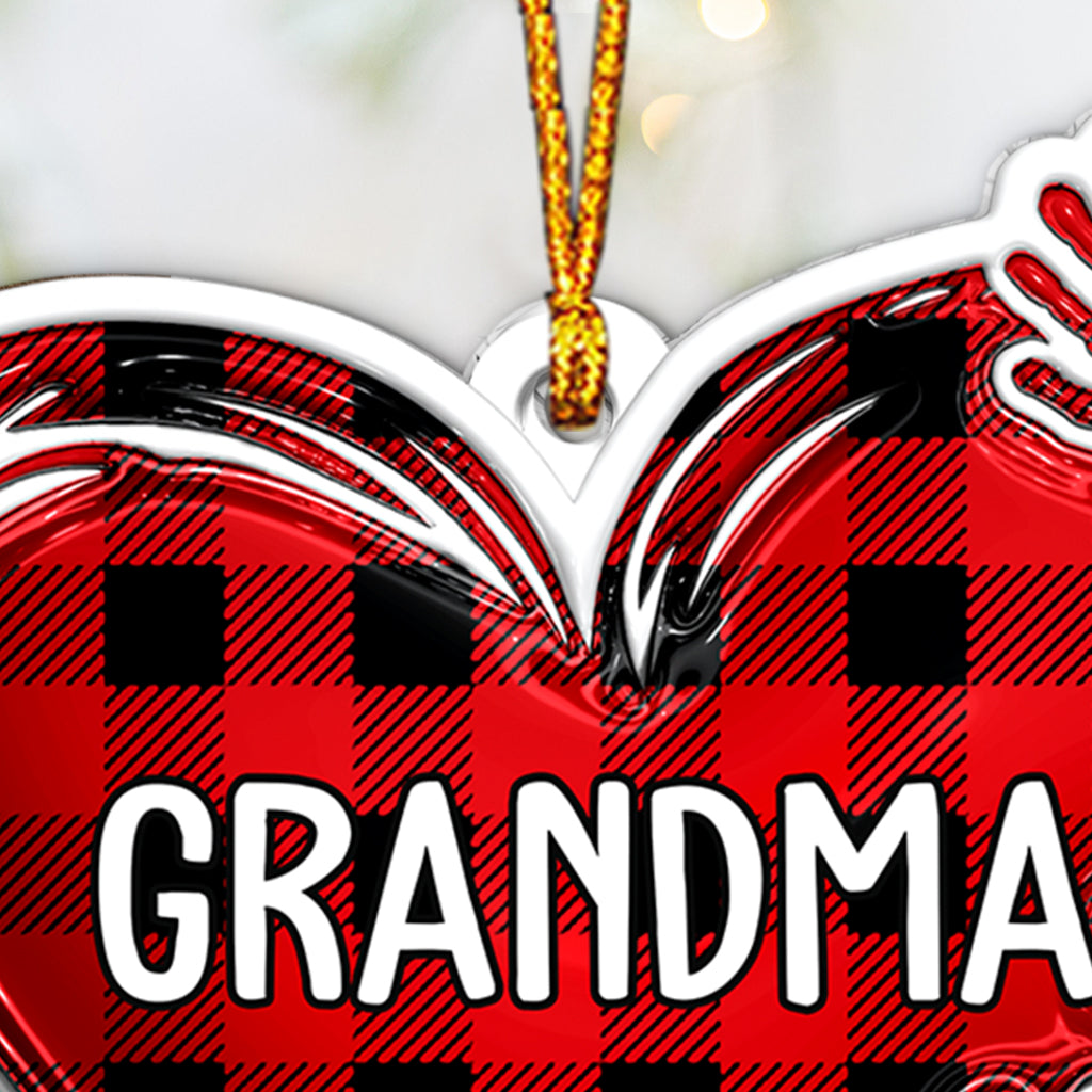 Grandma Nana Mama - Personalized Grandma Custom Shaped Ornament