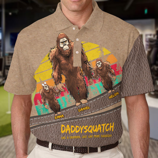 Dadsquatch - Personalized Father Polo Shirt
