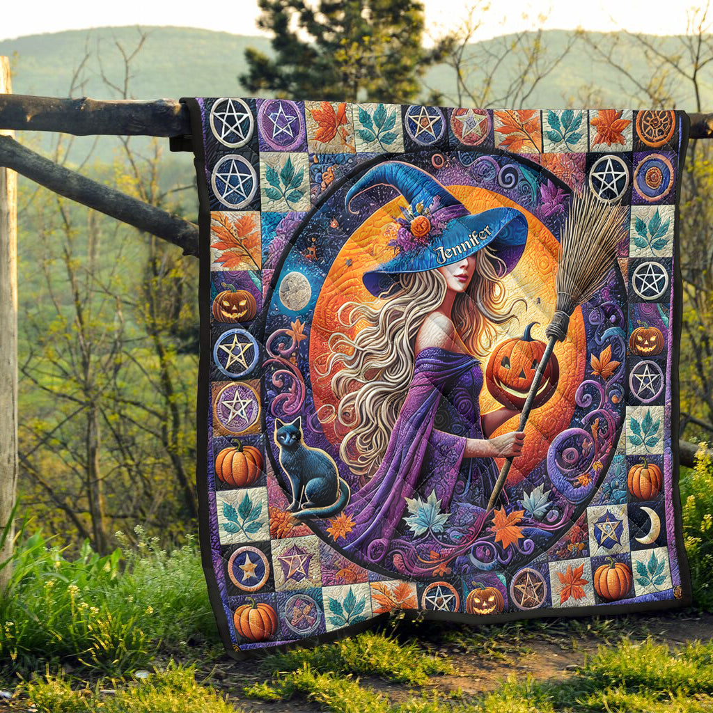 Beautiful Witch - Personalized Witch Quilt