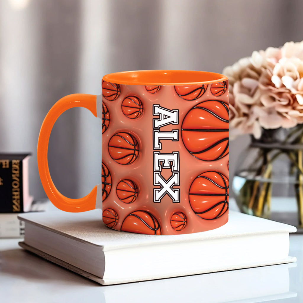 Basketball Lovers - Personalized Basketball Accent Mug