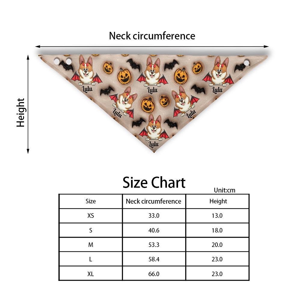 Halloween Cute Dog - Personalized Dog Pet Bandana