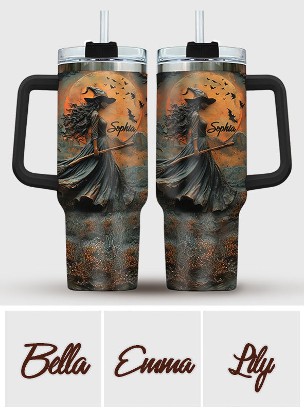 Beautiful Witch - Personalized Witch Tumbler With Handle