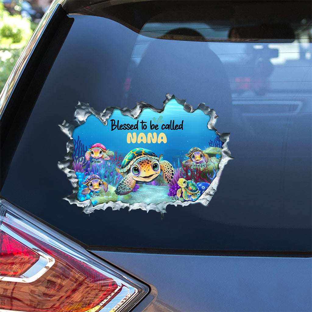 Nana's Aquarius - Personalized Grandma Decal Full