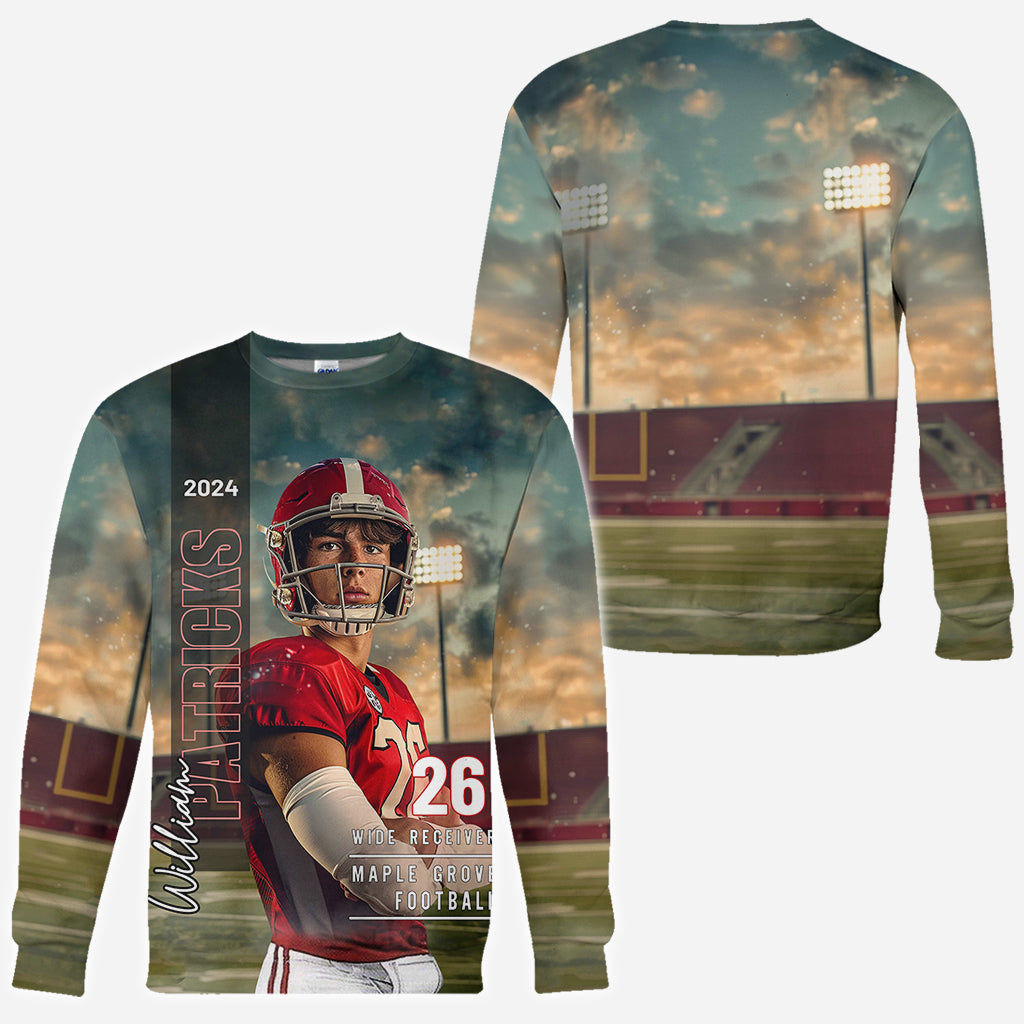 Pround Mom/ Dad/... Game Day & Everyday - Personalized Football All Over Shirt